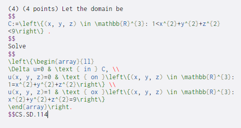Solved (4) (4 points) Let the domain be $$ C:=\left\{(x, y, | Chegg.com