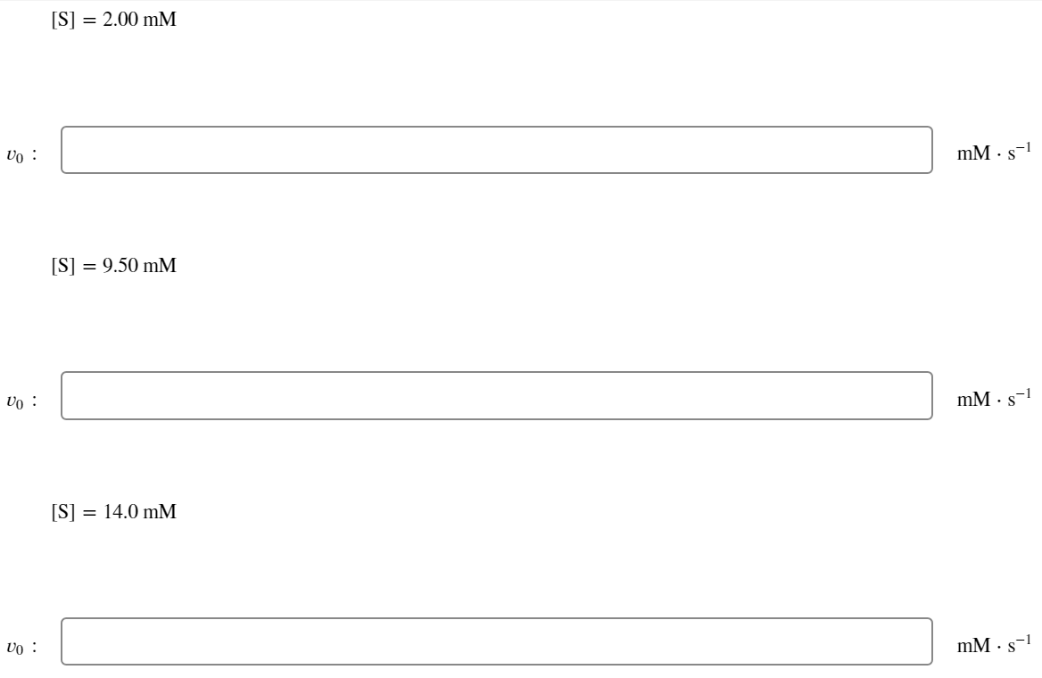 Solved An enzyme catalyzes a reaction with a 𝐾mKm of 9.50 | Chegg.com