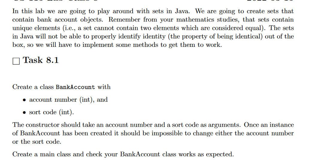 Solved In this lab we are going to play around with sets in | Chegg.com