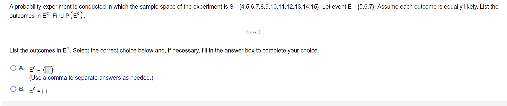 Solved A probability experiment is conducted in which the | Chegg.com