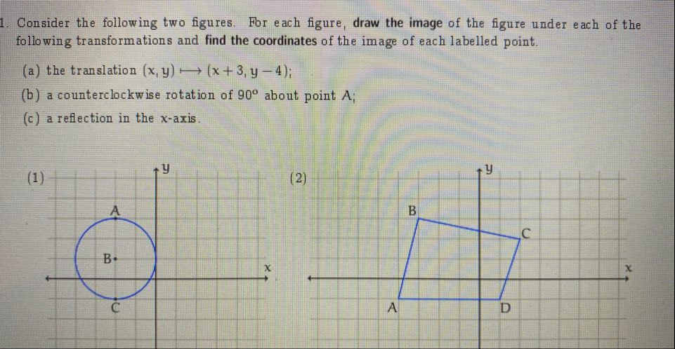 Solved 1. Consider the following two figures. For each | Chegg.com