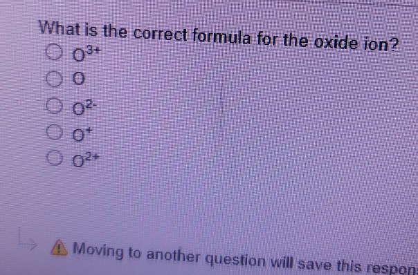 What is an oxide ion