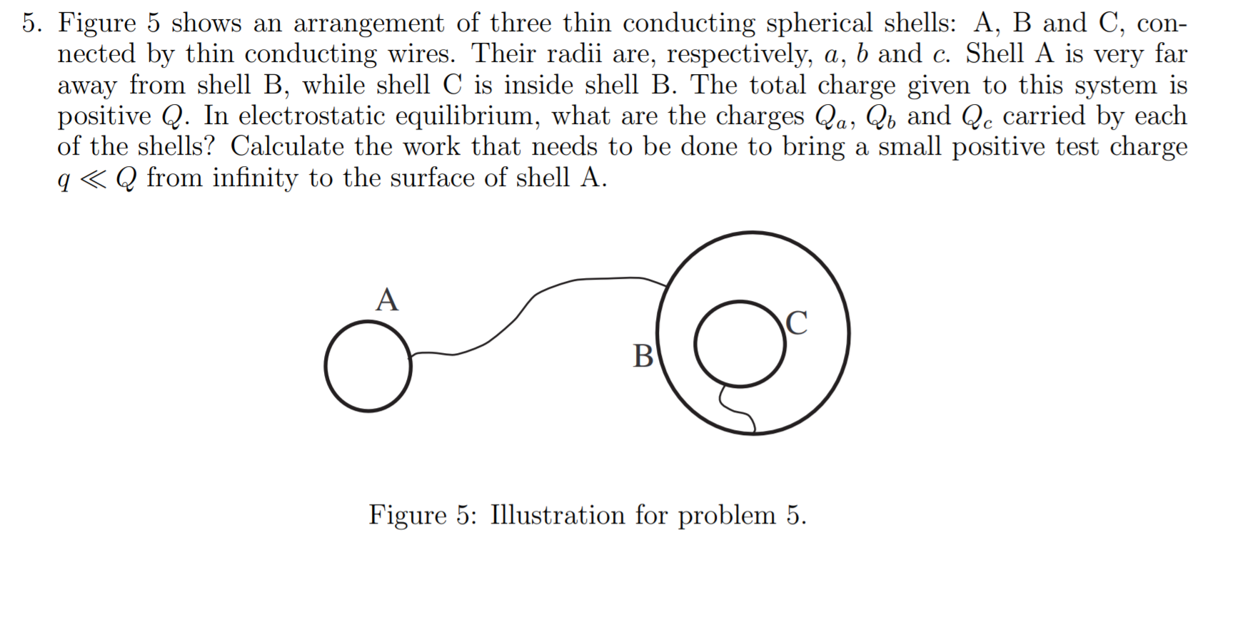 Solved 5. Figure 5 shows an arrangement of three thin | Chegg.com
