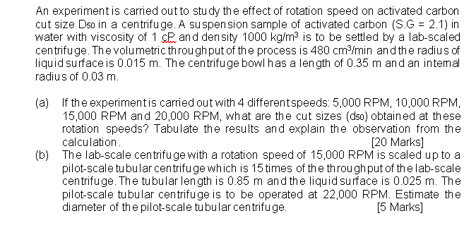 An experimentis carried out to study the effect of | Chegg.com