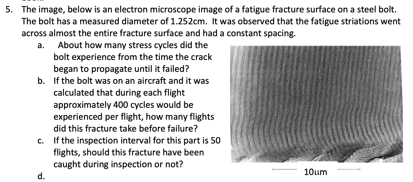 Solved The image, below is an electron microscope image of a | Chegg.com