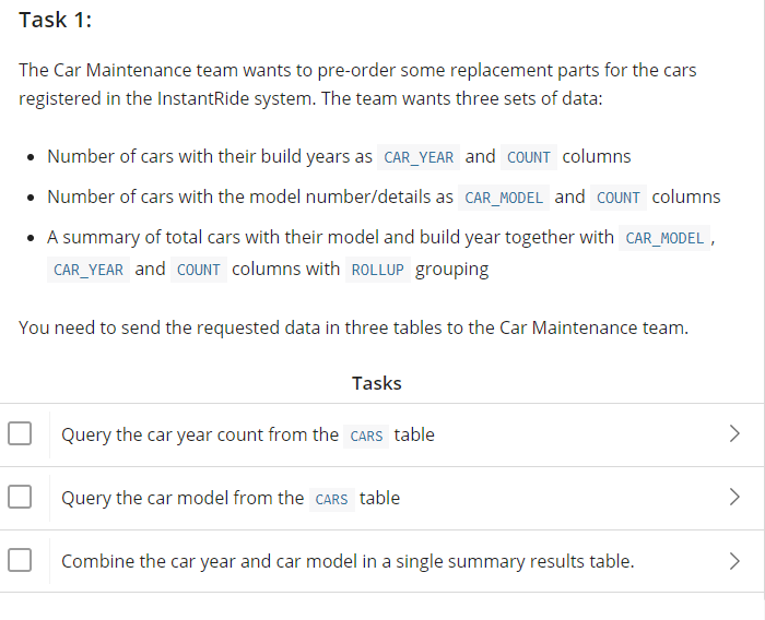 Scenario and Database Model InstantRide InstantRide