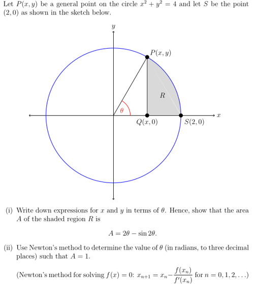 Solved Let P X Y Be A General Point On The Circle X2 Y2 Chegg Com