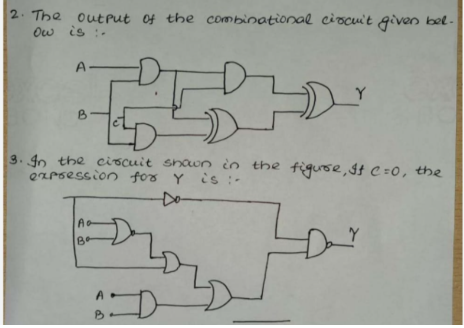 Solved 2. The output of the combinational circuit given | Chegg.com