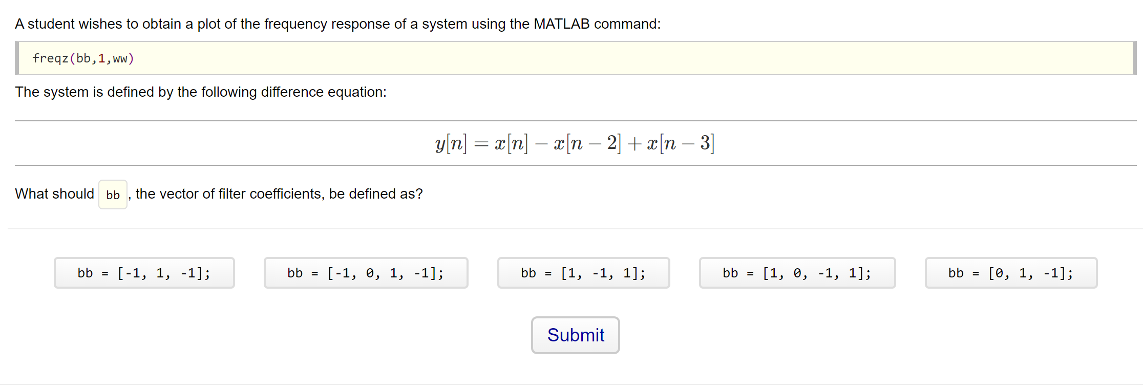 Solved A student wishes to obtain a plot of the frequency | Chegg.com