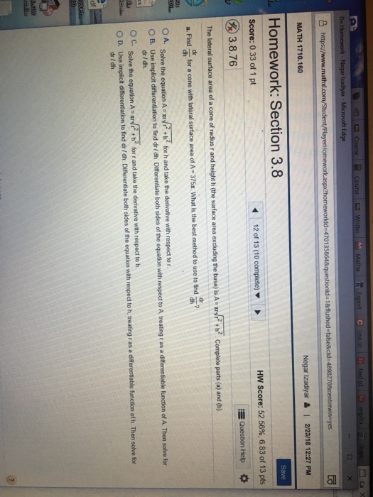 Solved Also answer part B and C Part B) find the | Chegg.com