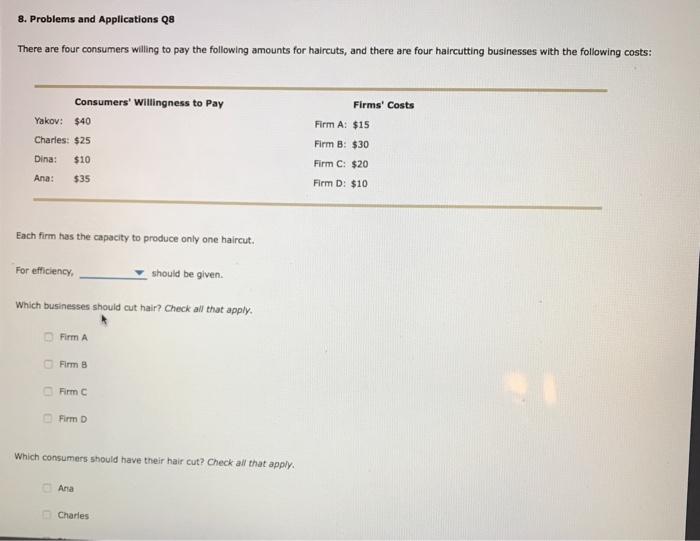 Solved 8. Problems And Applications Q8 There Are Four | Chegg.com