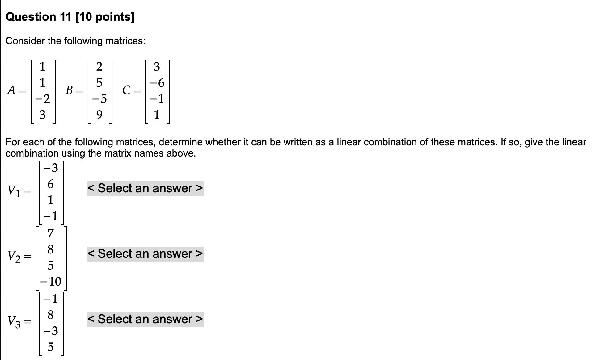 Solved Question 11 [10 ﻿points]Consider The Following | Chegg.com