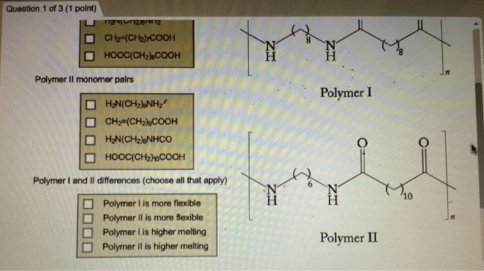 Solved The two polymers shown below have the same empirical | Chegg.com