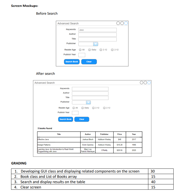 Solved For Homework 6, you will develop a simple GUI for | Chegg.com