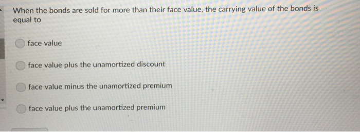what is the face value of bonds