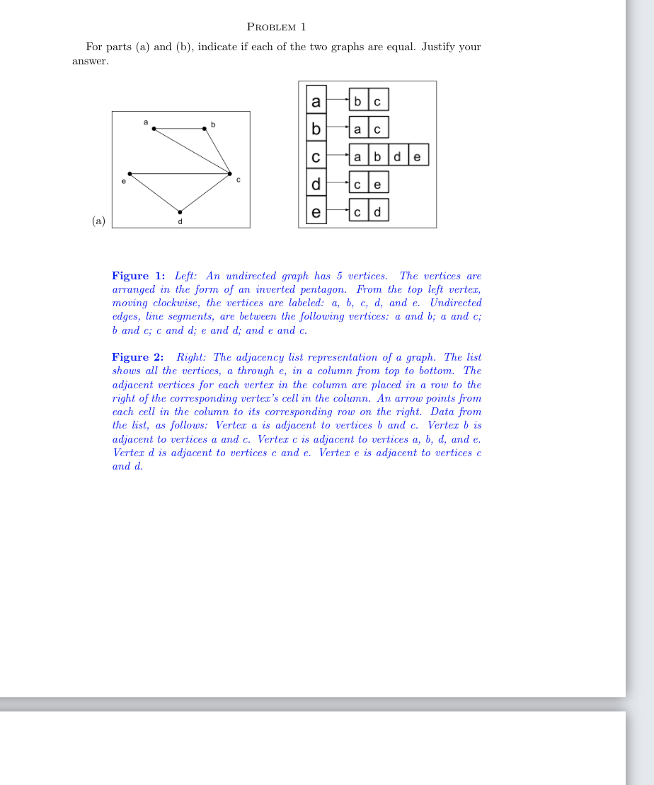 Solved PROBLEM 1 For Parts (a) And (b), Indicate If Each Of | Chegg.com