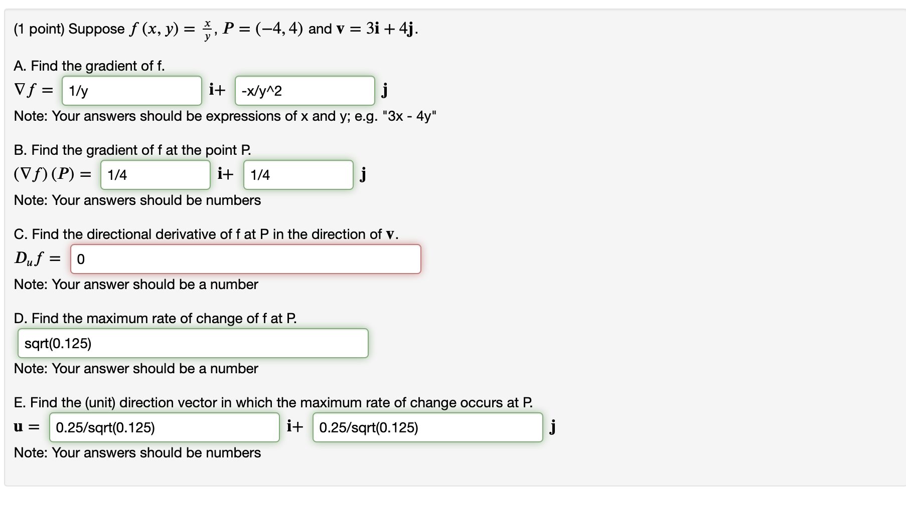 Solved 1 Point Suppose 𝑓 𝑥 𝑦 𝑥𝑦f X Y Xy 𝑃 4 4 P Chegg Com