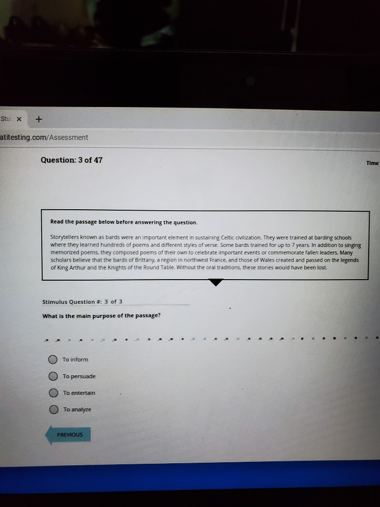 Solved: Glass Stu X + Tatitesting.com/Assessment Question:... | Chegg.com