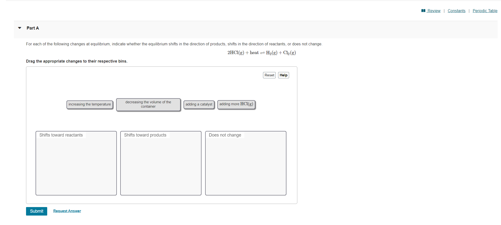 Solved A Review | Constants Periodic Table Part A For each | Chegg.com