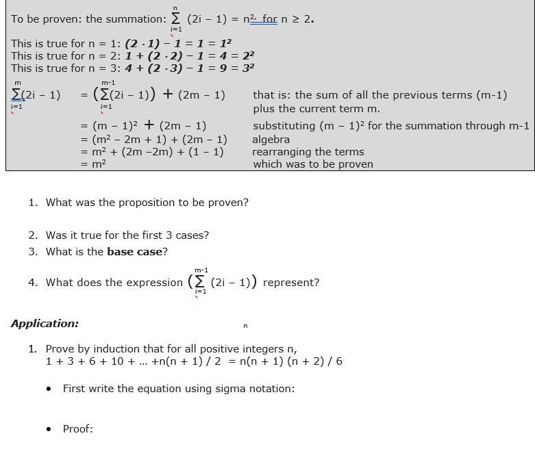 To Be Proven The Summation Z 2i 1 N2 For N 2 Chegg Com