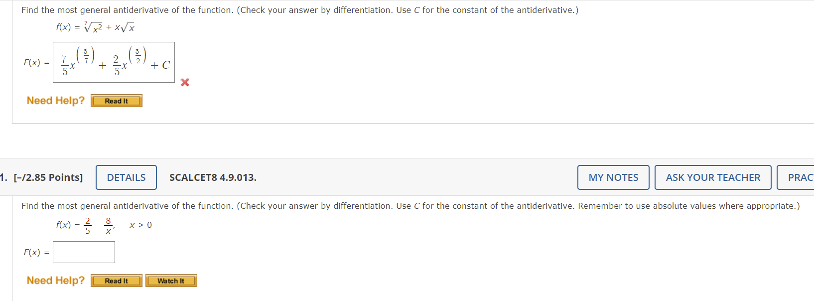 solved-find-the-most-general-antiderivative-of-the-function-chegg