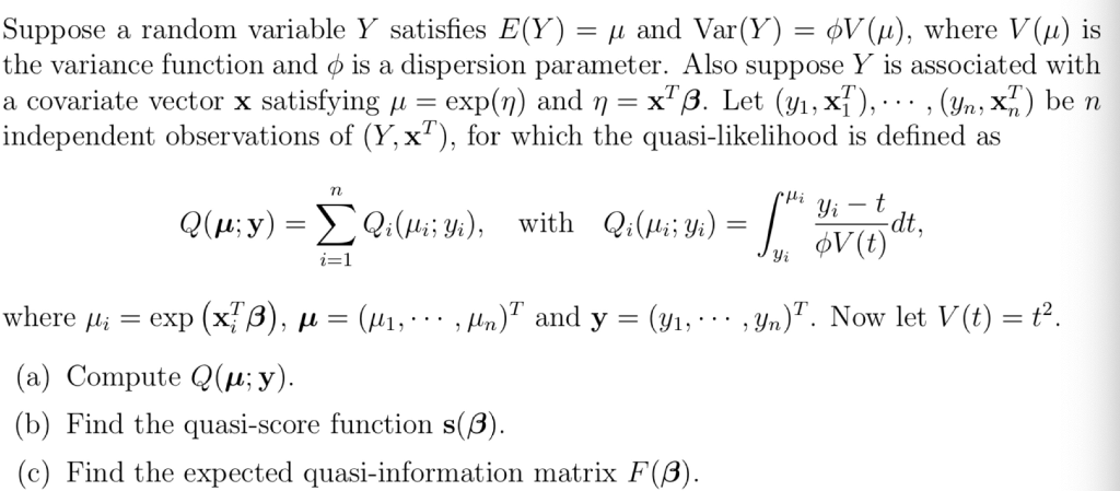 A Random Variable Y Satisfies E Y 4 And Var Y Chegg Com