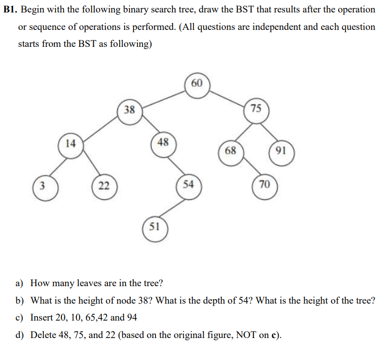 Solved 31. Begin with the following binary search tree, draw | Chegg.com