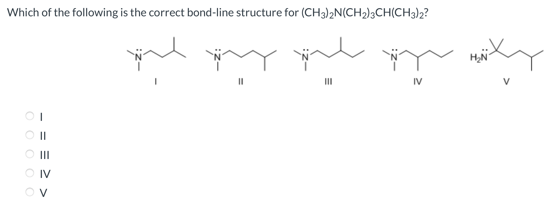 Solved Which of the following is the correct bond-line | Chegg.com