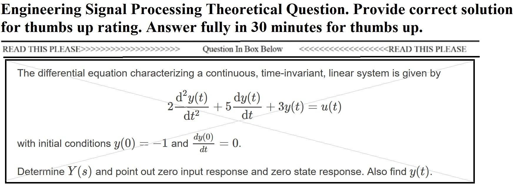 Solved Engineering Signal Processing Theoretical Question. | Chegg.com
