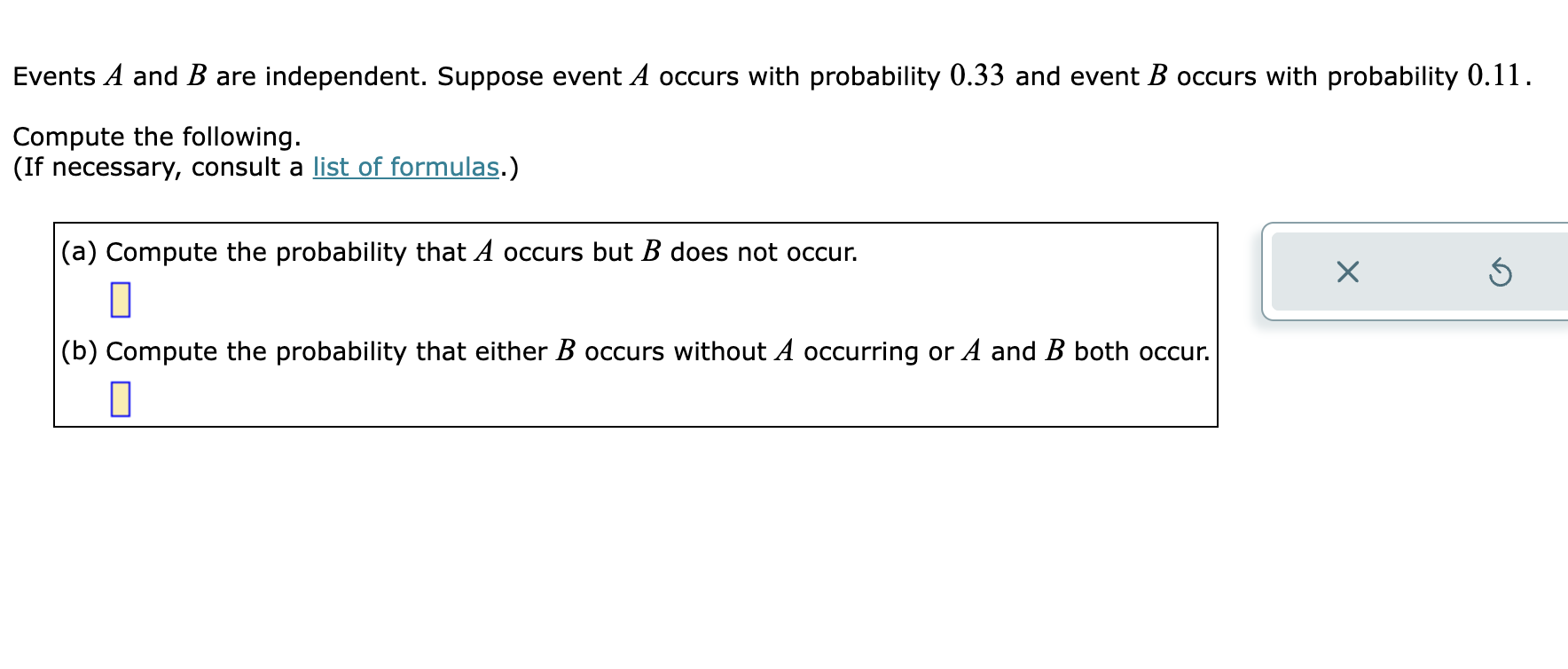 Events A And B Are Independent. Suppose Event A | Chegg.com