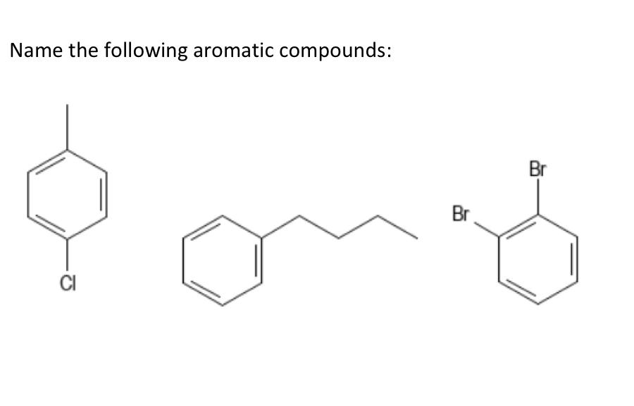 Solved Name The Following Aromatic Compounds Br Br CI Chegg Com   PhpEwDLya