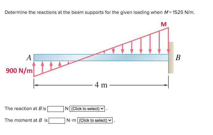 Solved Determine The Reactions At The Beam Supports For The | Chegg.com