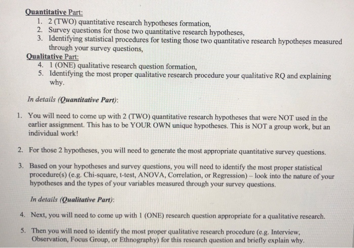 quantitative research questions and hypotheses