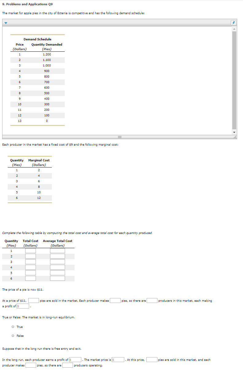 Solved 9. Problems and Applications 29 The market for apple | Chegg.com
