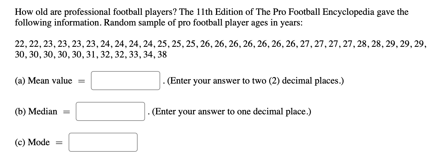 Solved The 11th Edition of The Pro Football Encyclopedia