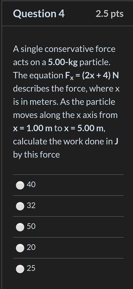 Captivating A Single Conservative Force Acts On A 5.00 Kg Particle Photo Art Captivating A Single Conservative Force Acts On A 5.00 Kg Particle Photo Art