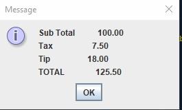 Solved Trying to format a simple receipt in java. Want the | Chegg.com