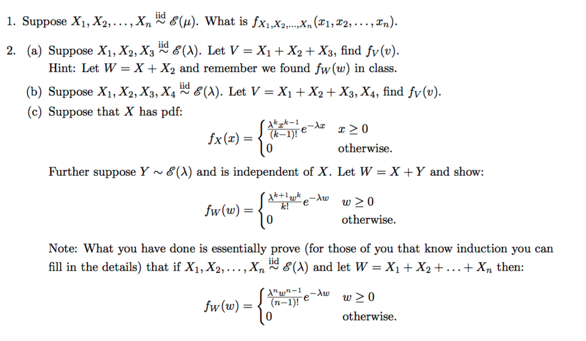 1 Suppose X1 X2 Xn u What Is Fx1 X2 X Chegg