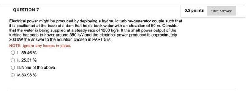 Solved QUESTION 2 0.5 points Save Answer Electrical power | Chegg.com