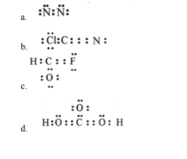 Solved Examine Each Of The Following Electron Dot Formula Chegg Com