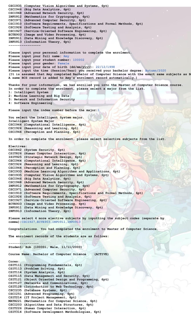 Please do this in Java ASAP. Make sure the program | Chegg.com
