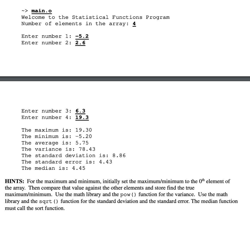 Solved Write a program that prompts the user to enter a set | Chegg.com