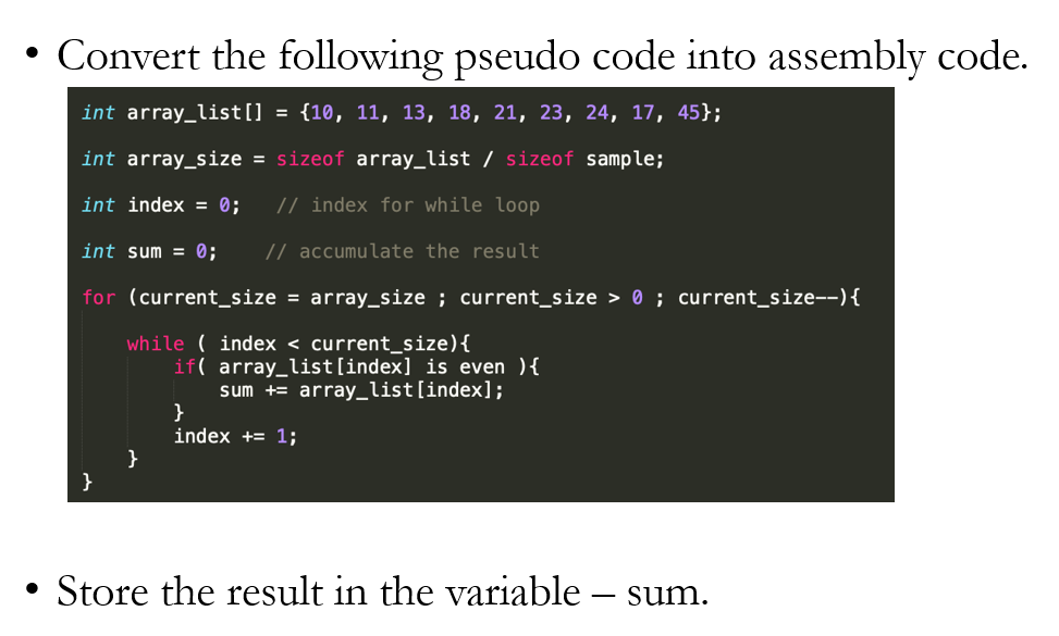 Solved Convert the following code into pseudo code. Please | Chegg.com