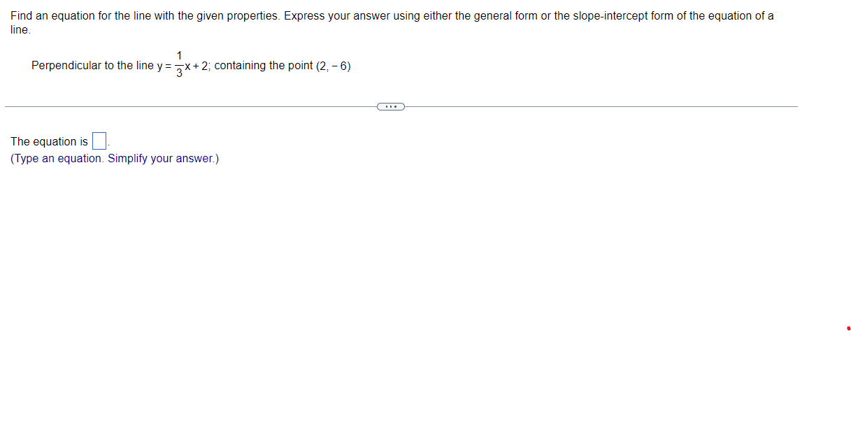 Solved Find an equation for the line with the given | Chegg.com