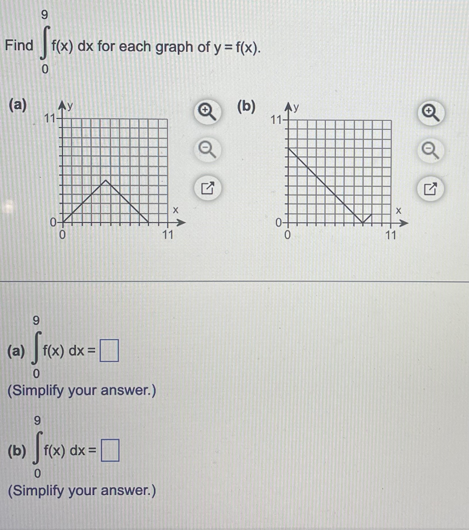 Solved Find ∫09f(x)dx for each graph of y=f(x) (a) (b) (a) | Chegg.com