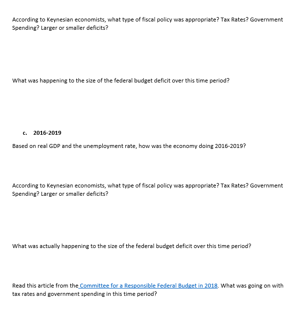 Solved According to Keynesian economists, what type of