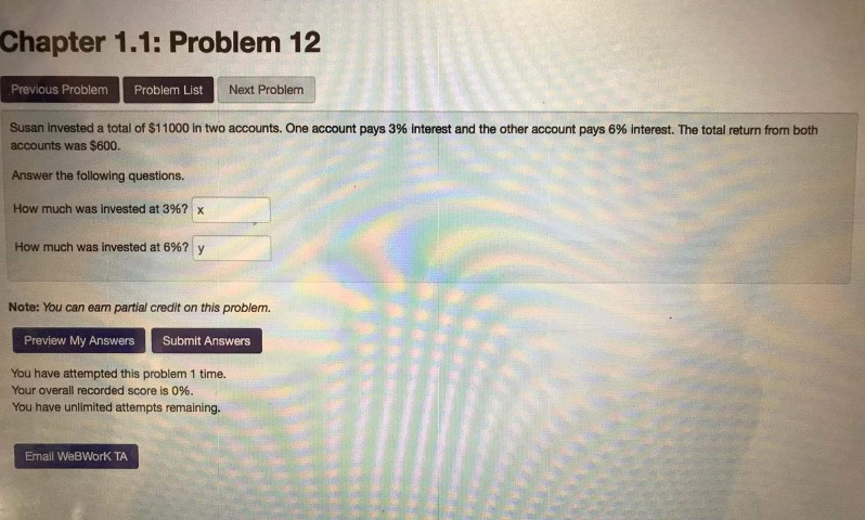 Solved Chapter 1.1: Problem 12 Previous Problem Problem List | Chegg.com