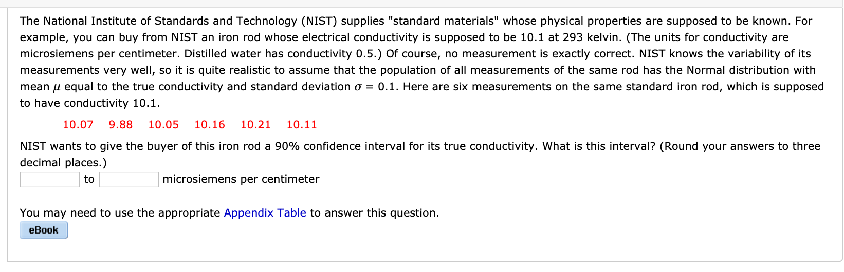 THE NATIONAL INSTITUTE OF STANDARDS AND TECHNOLOGY SUPPLIES STANDARD MATERIALS visual data 8