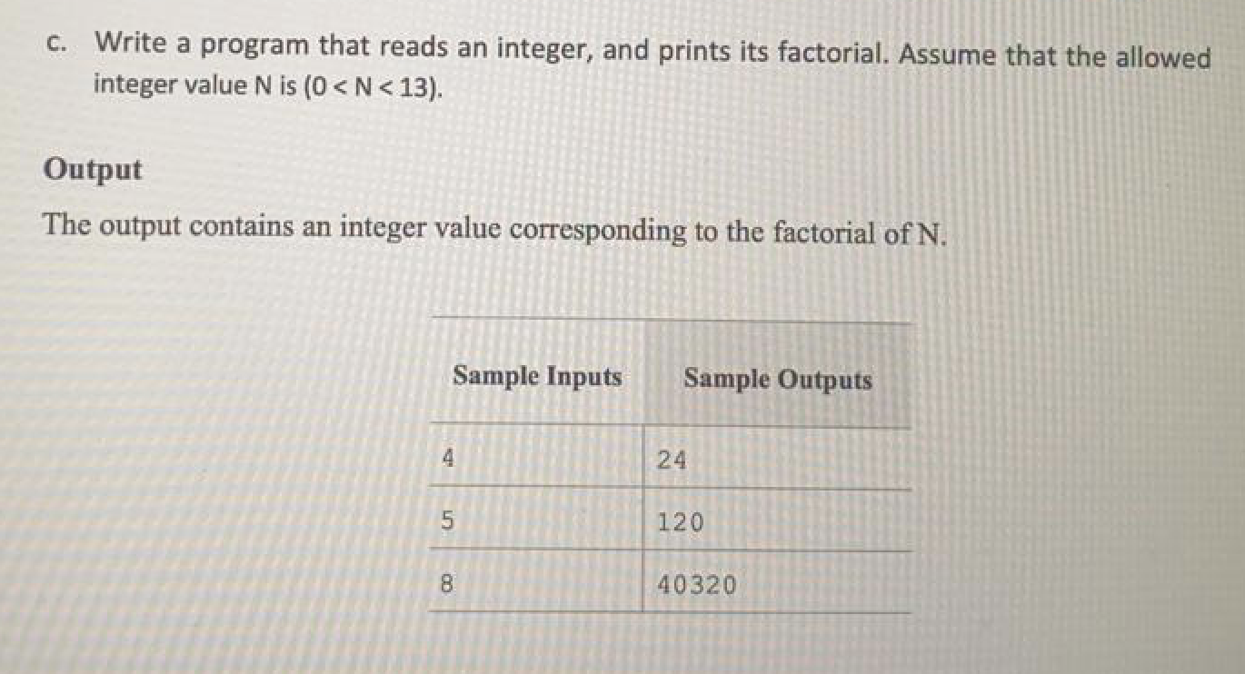 Solved B. Write A Program That Asks The User To Input The | Chegg.com