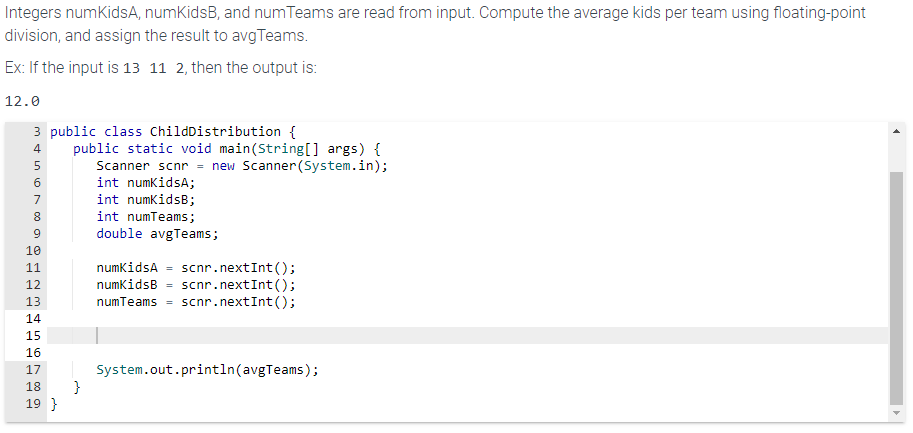 Solved Integers Numkidsa, Numkidsb, And Numteams Are Read 